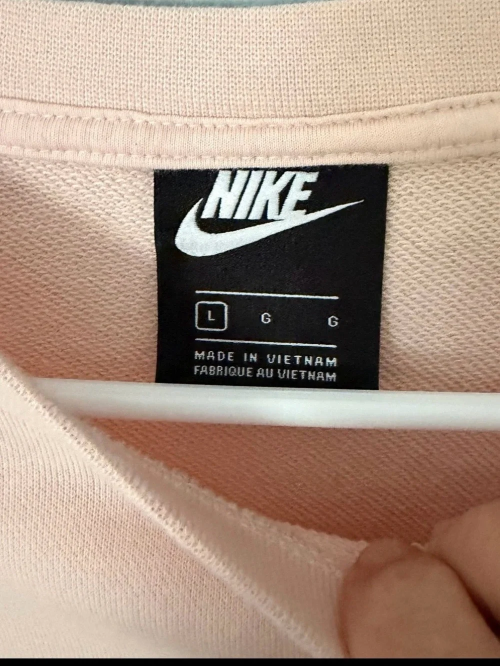 Nike Sportswear Femme Oversized Cropped French Terry Crewneck Sweatshirt Pink L